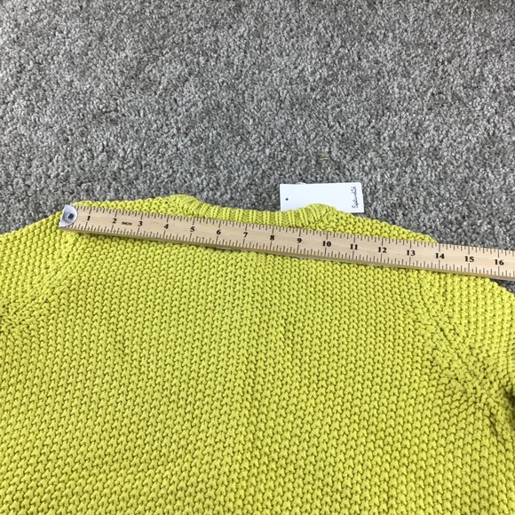 Splendid‎ Yellow Textured Knit Button Front Cropped Cardigan Sweater Size XS NWT - Picture 10 of 10